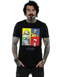BoohooMAN - Star Wars Star Wars The Rise Of Skywalker Droid Squares T-shirt - Lyst