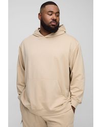 BoohooMAN - Plus Basic Hoodie - Lyst