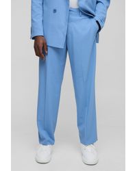 BoohooMAN - Relaxed Fit Fixed Waistband Suit Trouser - Lyst