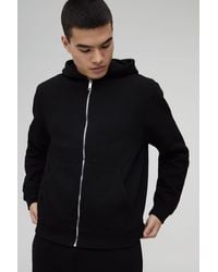 BoohooMAN - Basic Hoodie mit Reißverschluss - Lyst