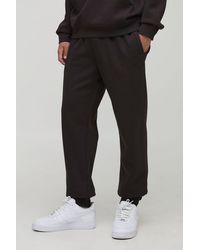 BoohooMAN - Basic Bm Signature Regular Fit Jogger - Lyst