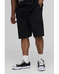 Boohoo - Plus Relaxed Fit Elasticated Waist Applique Shorts - Lyst