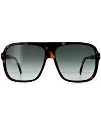 BoohooMAN - David Beckham Aviator Dark Havana Green Gradient Db7008/s - Lyst