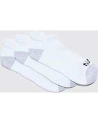 BoohooMAN - Active Cushioned Training Sneakers 3 Pack Socks - Lyst