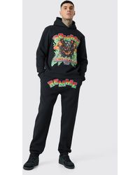 BoohooMAN - Tall Homme Dog Hooded Tracksuit - Lyst