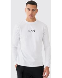 BoohooMAN - Man Dash Basic Long Sleeve T-shirt - Lyst