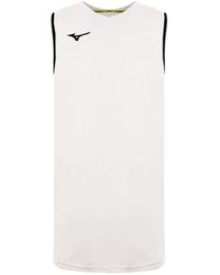 BoohooMAN - Mizuno V-neck White Sleeveless Authentic Basketball Vest - Lyst