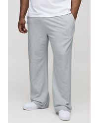 BoohooMAN - Plus 260Gsm Loopback Straight Fit Basic Sweatpants - Lyst