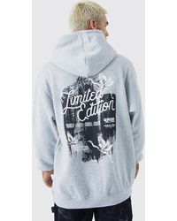 Boohoo - Oversized Limited Edition Dove Graphic Hoodie - Lyst