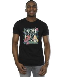 BoohooMAN - Disney Alice In Wonderland Leafy Garden T-shirt - Lyst