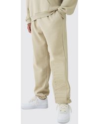 BoohooMAN - Tall Oversized Mmxiii Embossed Jogger - Lyst