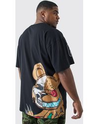 BoohooMAN - Plus Oversized Ofcl Man Teddy Graphic T-shirt - Lyst