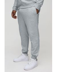 BoohooMAN - Plus 260Gsm Loopback Skinny Fit Basic Sweatpants - Lyst
