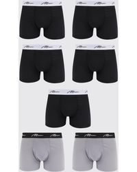 BoohooMAN - 7 Pack Signature Mixed Colour Trunks - Lyst