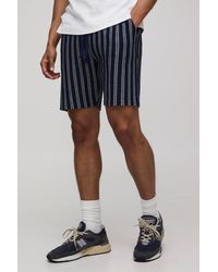 Boohoo - Pantalón Corto Ajustado De Croché Con Cintura Elástica - Lyst