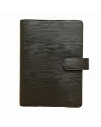 BoohooMAN - Louis Vuitton Preloved Agenda Pm Epi Leather Planner Unisex - Black Wallets - Lyst