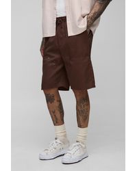 BoohooMAN - Tall Relaxed Fit Elasticated Waist Carpenter Shorts - Lyst