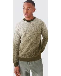 BoohooMAN - Regular Fit Ombre Knitted Crew Neck - Lyst