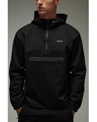BoohooMAN - Active Regular Fit Half Zip Windbreaker - Lyst