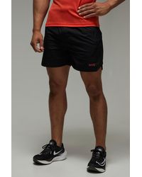 BoohooMAN - Man Active Ripstop 5inch Short Neon Logo - Lyst