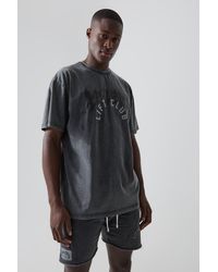 BoohooMAN - Man Active Oversized Wash Rest Day T-shirt Set - Lyst