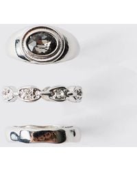 BoohooMAN - 3 Pack Ring - Lyst