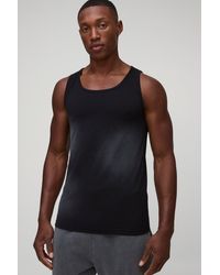 BoohooMAN - Muscle Fit Washed Autograph Tank - Lyst