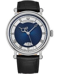 BoohooMAN - Alexander Alexander A153 Luxury Swiss Automatic Classic 43mm Stainless Steel Luxury Watch With Brass Dial And Sapphire Crystal - Lyst