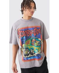 BoohooMAN - Oversized Scooby Doo Large Scale License T-shirt - Lyst