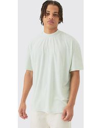 Boohoo - Oversized Extended Neck Towelling Homme T-Shirt - Lyst