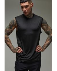 BoohooMAN - Tall Active Lightweight Essentials Regular Fit Workout Tank - Lyst