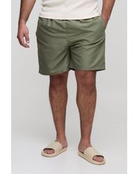 BoohooMAN - Plus Mid Length Regular Fit Swim Shorts - Lyst