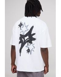 Boohoo - Tall Oversized Graffiti Man Print T-Shirt - Lyst