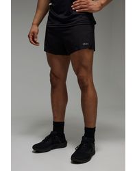 Boohoo - Pantalón Corto De Correr Man Active Perforado 7,6Cm 2 En 1 Con Abertura En El Bajo - Lyst