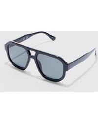 BoohooMAN - Plastic Aviator Sunglasses - Lyst