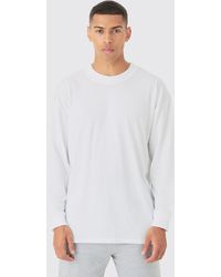 BoohooMAN - Oversized Long Sleeve Crew Neck T-shirt - Lyst