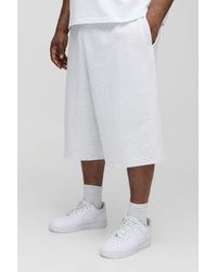 Boohoo - Plus Lightweight Loopback Basic Regular Fit Jersey Longline Shorts - Lyst