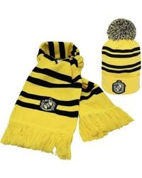 BoohooMAN - Harry Potter Hufflepuff Hat And Scarf Set - Lyst
