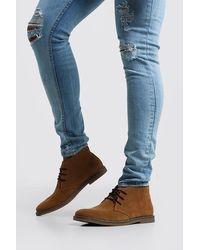 faux suede desert boots