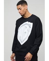 BoohooMAN - Oversized Warner Bros License Print Sweatshirt - Lyst