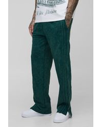BoohooMAN - Tall Relaxed Split Hem Washed Raw Edge Sweatpants - Lyst