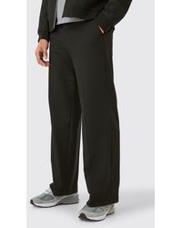 BoohooMAN - Side Stripe Drawcord Waist Crop Straight Fit Smart Pants - Lyst