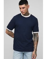 BoohooMAN - Tall Ringer Crew Neck Regular Fit T-Shirt - Lyst