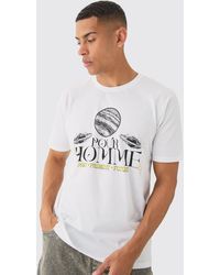 BoohooMAN - Oversized Pour Homme Planet T-shirt - Lyst