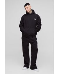 BoohooMAN - Tall Oversized Homme Hooded Split Hem Tracksuit - Lyst