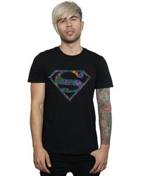 BoohooMAN - Dc Comics Superman Floral Logo 1 T-shirt - Lyst