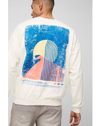 BoohooMAN - Sunrise Graphic Washed Sweatshirt - Lyst