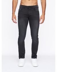 BoohooMAN - Crosshatch Malcolm Slim Fit Jeans - Lyst