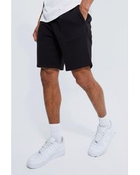 BoohooMAN - Basic Loose Fit Mid Length Jersey Short - Lyst