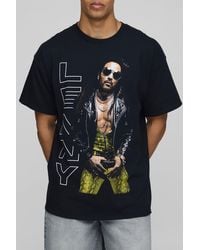 BoohooMAN - Regular Fit Lenny Kravitz License Printed T-Shirt - Lyst